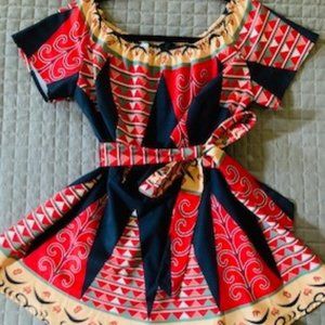 Tribal Peplum Blouse